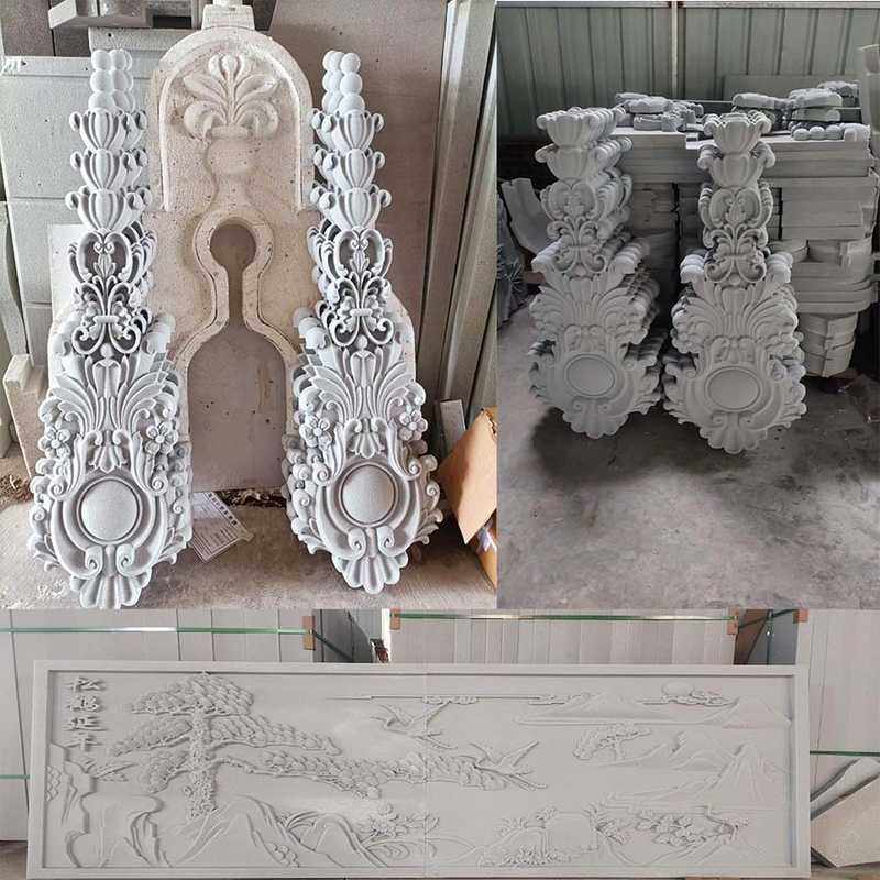 发泡陶瓷EPS线条外墙装饰 空心砖 梁托 数控CNC全自动1325雕刻机