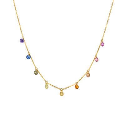 onchic小众设计彩虹项链女