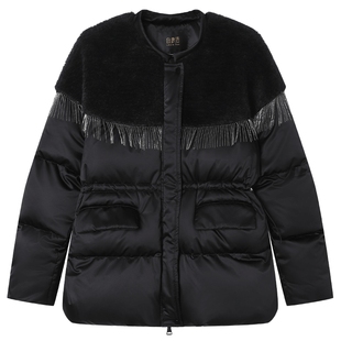 【艺境·暖承】白鹿语复古千金风羽绒服25秋冬新款高级感流苏外套