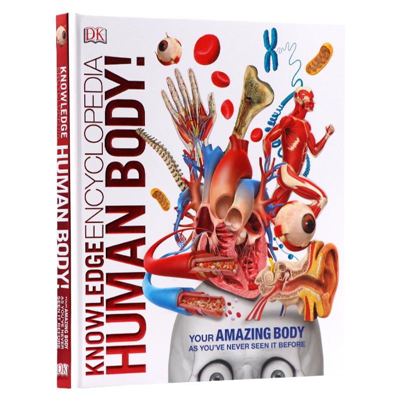 DK人体图解知识百科全书Knowledge Encyclopedia Human Body! 进口英文原版 3D插图人体指南 人体器官与功能 儿童英语科学科普读物