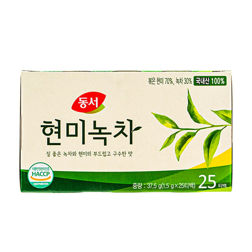 韩国 东西玄米绿茶 袋泡茶 37.5g(1.5gX25包）（194）