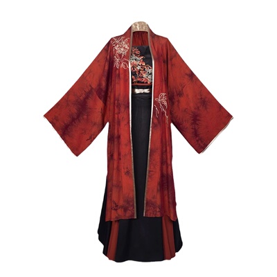拟梦酷飒红黑系宋制日常汉服