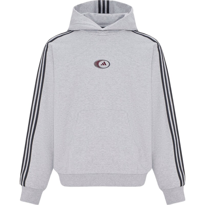 adidas阿迪达斯男子加绒印花宽松篮球运动连帽套头卫衣上衣KX4938