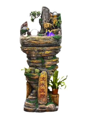 客厅办公室流水摆件创意底座花架