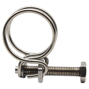 盛达双钢丝不锈钢喉箍钢丝箍强力喉箍钢丝管箍钢丝喉箍橡胶管卡箍