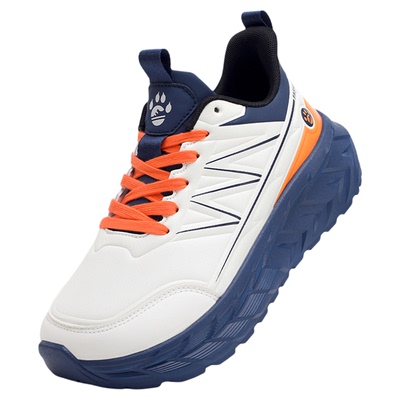 官方旗舰店加肥皮面运动鞋