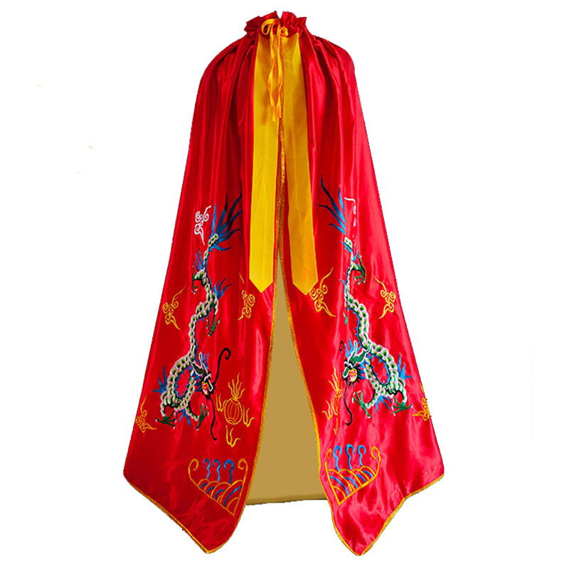 佛袍 神像 披风斗篷佛像刺绣双龙菩萨神明祖师爷衣服关公财神披风
