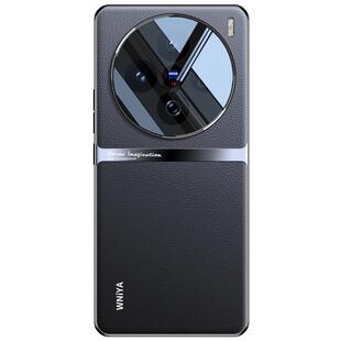 适用vivox200pro手机壳x200promini新款电镀树纹素皮外壳x200系列自带镜头膜全包防摔保护套男女迷你por后盖