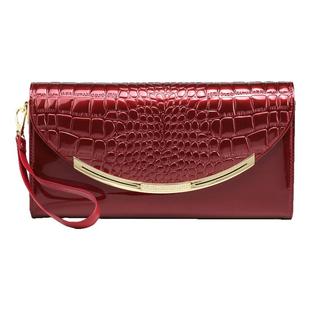 大容量手包时尚鳄鱼纹2025新款牛皮多卡位真皮手拿包女气质宴会包