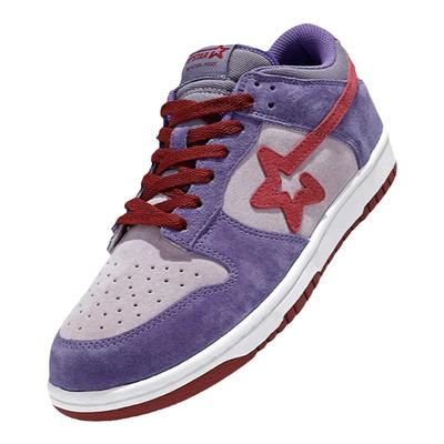 RIPSTAR设计感紫色休闲板鞋