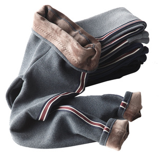 爆款秋冬女裤时尚侧边条保暖打底裤女士外穿打底裤加绒加厚打底裤