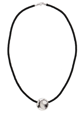 肯豆同款银色豆豆编绳choker