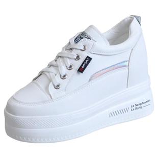 鞋子女2024春夏小白鞋女厚底内增高10CM百搭运动鞋休闲板鞋女网鞋