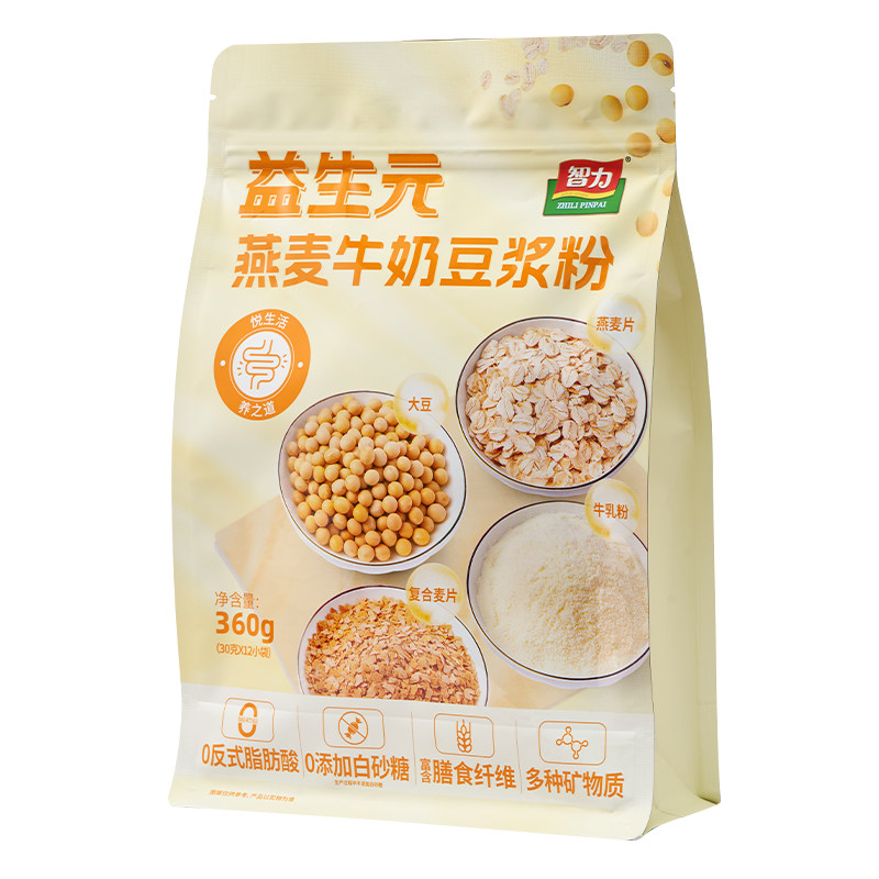 智力豆浆粉益生元燕麦牛奶无蔗糖