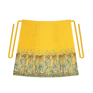 织造司[翠鸟知还]原创明制马面裙汉服妆花织金半身裙搭配墨潭毛衣