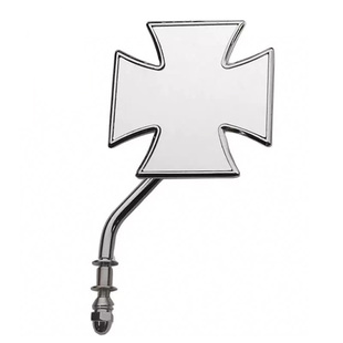 摩托车改装后视镜 chopper钜云博格铁十字 十字架后视镜反光镜