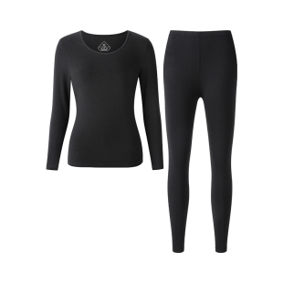 爱帝优可丝抑菌保暖套装情侣圆领薄款男女款秋衣秋裤冬季打底内衣