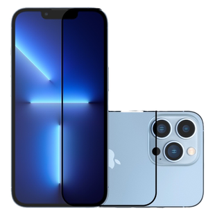 micimi 适用于苹果iPhone13/Pro/Max/mini钢化膜大猩猩高铝二强高清窄丝印全屏AR增透抗指纹手机贴膜米西米