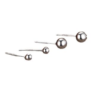 新粉丝福利款990纯银豆豆款耳钉 女款银饰耳钉耳坠饰品礼物