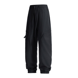 马克华菲工装束脚裤男款2026新款春秋季男士宽松直筒休闲裤长裤