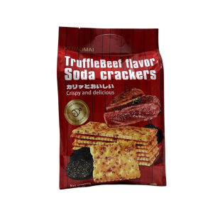 黑松露火腿鲍鱼咸味薄脆饼干独立包装办公室休闲零食下午茶苏打饼