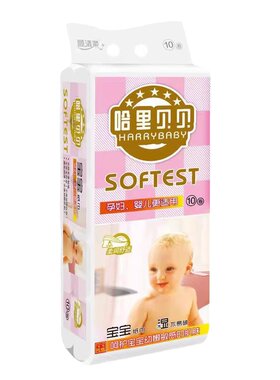 顺清柔哈里贝贝卫孕婴宝宝卷纸