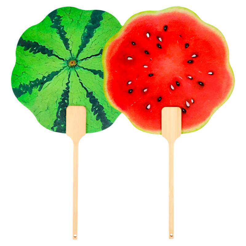夏日手绘西瓜团扇清凉送闺蜜
