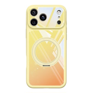 渐变色肤感旋转支架适用苹果17promax手机壳iphone16promax镜头全包防摔苹果15pro女款简约高级14pro苹果13