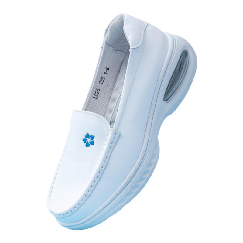 气垫护士鞋女软底软皮白色透气不累脚防滑医护鞋秋冬季足弓支撑
