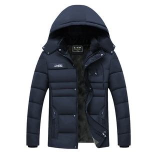 冬季新款男士男装中青年保暖棉服韩版加厚冬装休闲棉袄爸爸装外套