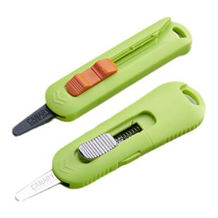 CANARY日本进口快递刀防粘拆快递小刀伸缩开箱神器安全包裹专用刀