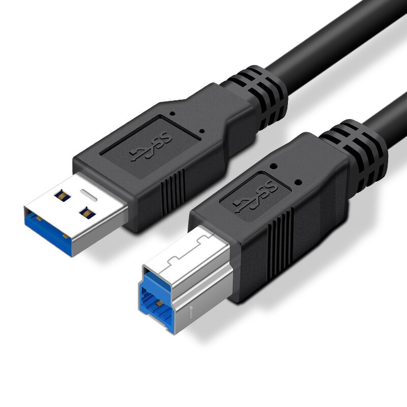 USB3.0打印线玛米亚利图飞思数码后背高速type-B数据线4K摄像头