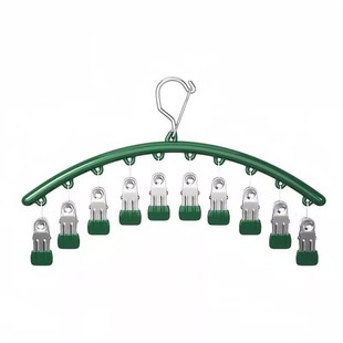 不锈钢袜夹多夹子衣架无痕晾袜子家用架晾晒多功能晾衣神器湿毛巾