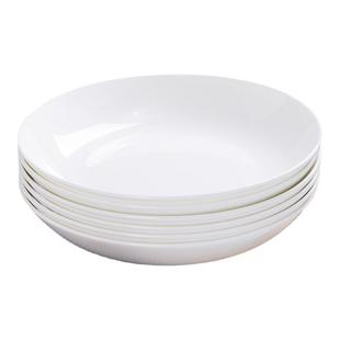 景德镇陶瓷圆盘家用4只6只套装菜碟子创意可微波炉骨瓷餐具菜盘子