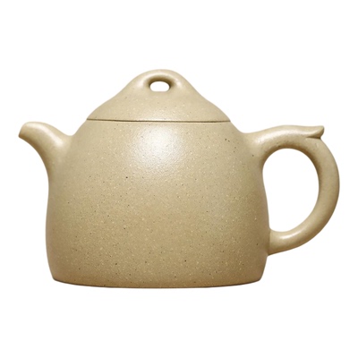 JCY-0521 非遗正品手工 【秦权】|梨皮本绿235cc宜兴紫砂茶壶