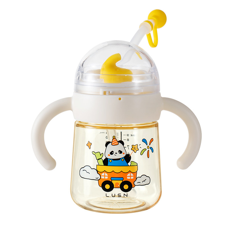 喷水杯儿童水杯宝宝吸管杯一两岁以上夏季幼儿园喷泉喝水杯子专用