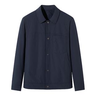 [轻量衬衫夹克]梦特娇翻领工装夹克男士26春款衬衫外套休闲免烫J