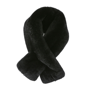 围脖男士中年爸爸加厚整皮獭兔毛围巾老年人冬季韩版保暖短款老人