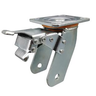 万向轮支架重型加厚脚轮底座4寸5寸6寸8寸轮子支撑架定向刹车架子