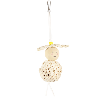 鹦鹉小鸟玩具解闷自嗨新型通草球虎皮小太阳专用啃咬用品笼内装饰