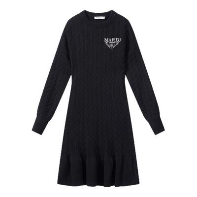 MARDI简约修身针织连衣裙