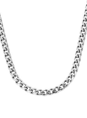 zeroline素链钛钢项链女毛衣链男