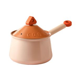 Jeetee吉特陶瓷奶锅无氟涂层不粘锅宝宝专用健康辅食锅煎煮小汤锅