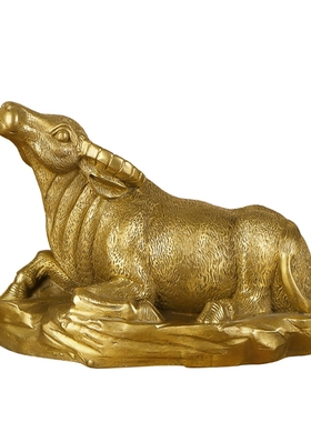 纯铜牛摆件十二生肖牛招财金牛