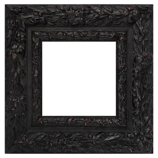 暗黑风欧式复古实木画框经典印花重工定制油画外框挂墙拼图框定制