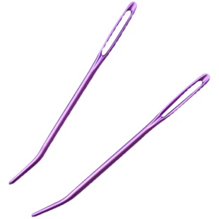 SKC铝合金大眼针缝合毛衣针圆头手工缝衣针绒线毛线针弯头手缝针