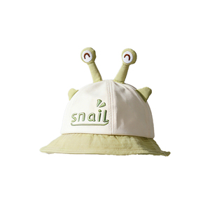 宝宝防护帽子婴儿防飞沫面罩婴幼儿防疫渔夫帽小月龄外出春秋冬季