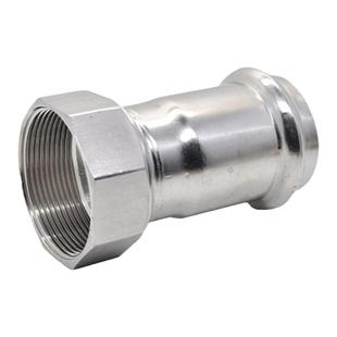 304薄壁不锈钢内丝直接卡压式管件内牙直通转换接头异径水管配件