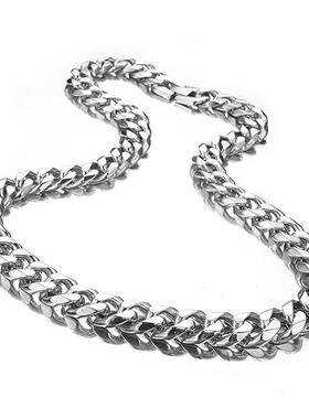 帝藝尚钛钢四磨欧美男士百搭项链