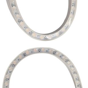 侧弯户外防水柔性洗墙灯低压DC24V桥梁酒店景观亮工程可弯曲灯带